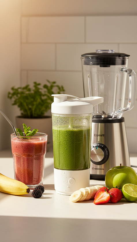 Szejkuś – Inteligentny shaker elektryczny 400 ml z automatycznym mieszaniem